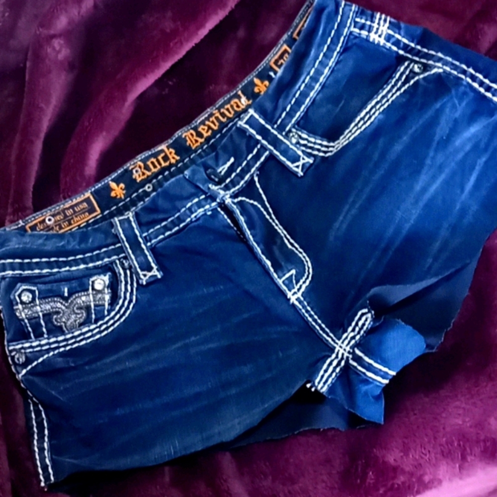 Size 28 Rock Revival jean short shorts